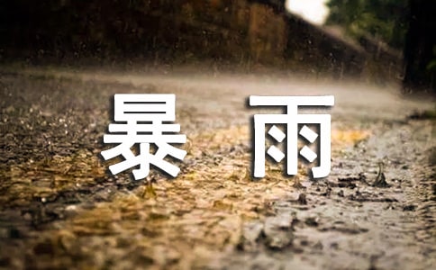 暴雨天氣應急預案