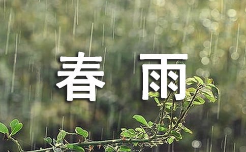 春雨的閱讀答案