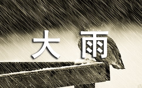 2023年通用形容大雨的句子24條