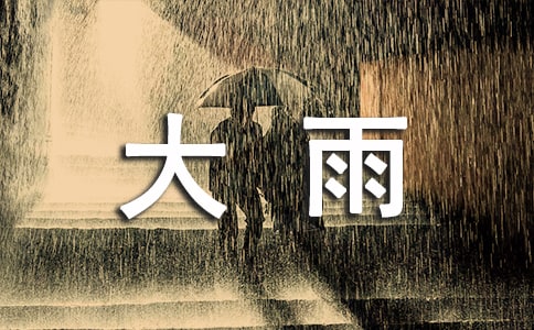 經(jīng)典形容大雨的句子120句