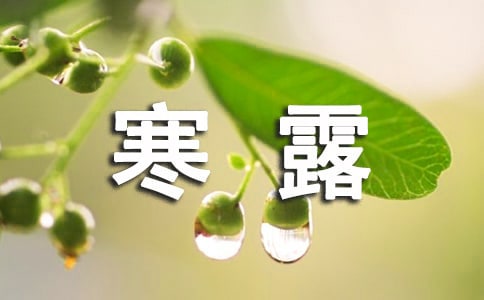 寒露節氣如何調理身體