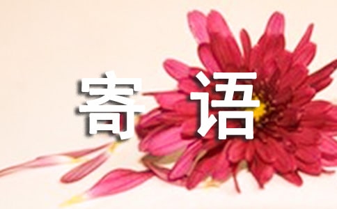 生活的寄語