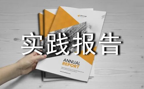 暑假打工社會實踐報告