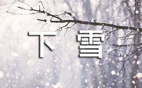 下雪感言句子